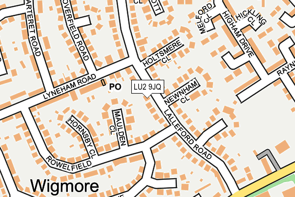 LU2 9JQ map - OS OpenMap – Local (Ordnance Survey)