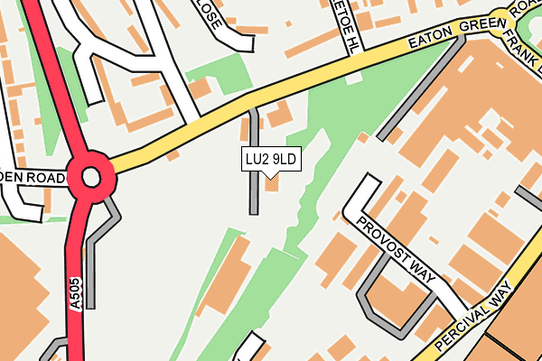 LU2 9LD map - OS OpenMap – Local (Ordnance Survey)