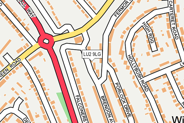 LU2 9LG map - OS OpenMap – Local (Ordnance Survey)