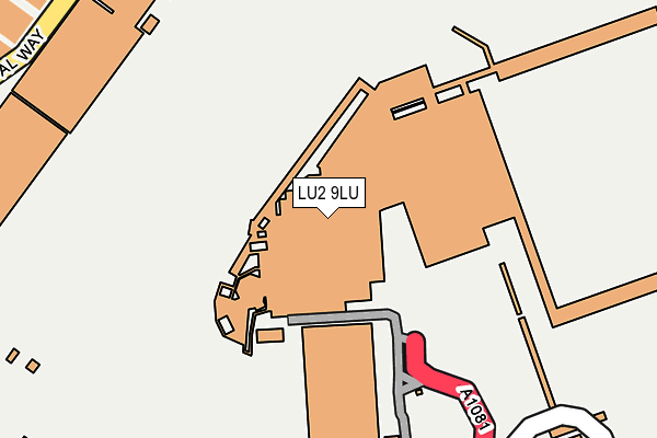 LU2 9LU map - OS OpenMap – Local (Ordnance Survey)