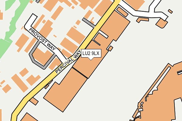 LU2 9LX map - OS OpenMap – Local (Ordnance Survey)