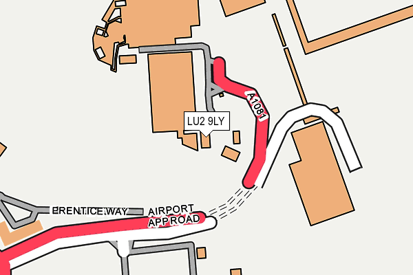 LU2 9LY map - OS OpenMap – Local (Ordnance Survey)