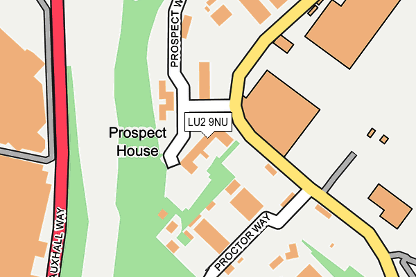 LU2 9NU map - OS OpenMap – Local (Ordnance Survey)