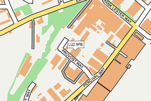 LU2 9PB map - OS OpenMap – Local (Ordnance Survey)