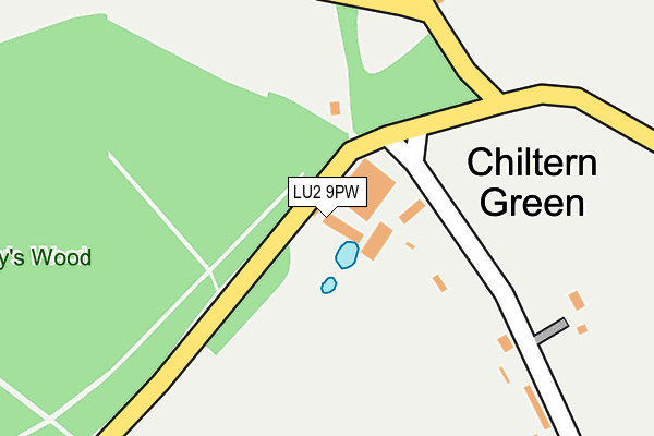 LU2 9PW map - OS OpenMap – Local (Ordnance Survey)