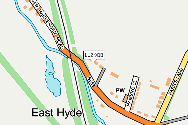 LU2 9QB map - OS OpenMap – Local (Ordnance Survey)