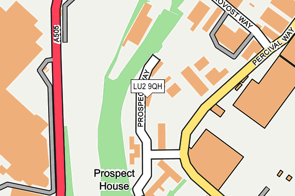 LU2 9QH map - OS OpenMap – Local (Ordnance Survey)