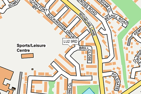 LU2 9RD map - OS OpenMap – Local (Ordnance Survey)