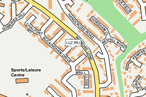LU2 9RJ map - OS OpenMap – Local (Ordnance Survey)