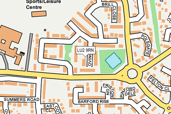 LU2 9RN map - OS OpenMap – Local (Ordnance Survey)