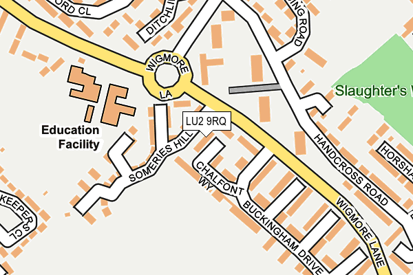 LU2 9RQ map - OS OpenMap – Local (Ordnance Survey)