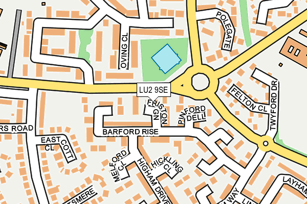 LU2 9SE map - OS OpenMap – Local (Ordnance Survey)
