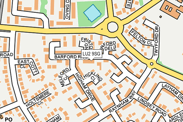 LU2 9SG map - OS OpenMap – Local (Ordnance Survey)
