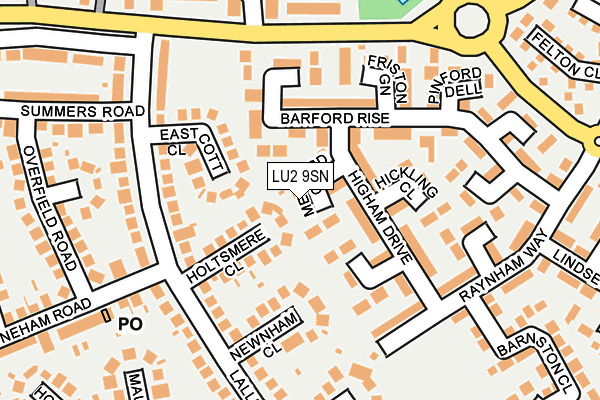 LU2 9SN map - OS OpenMap – Local (Ordnance Survey)