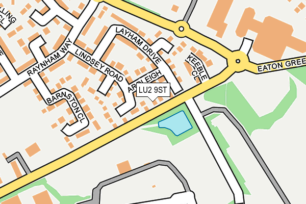 LU2 9ST map - OS OpenMap – Local (Ordnance Survey)