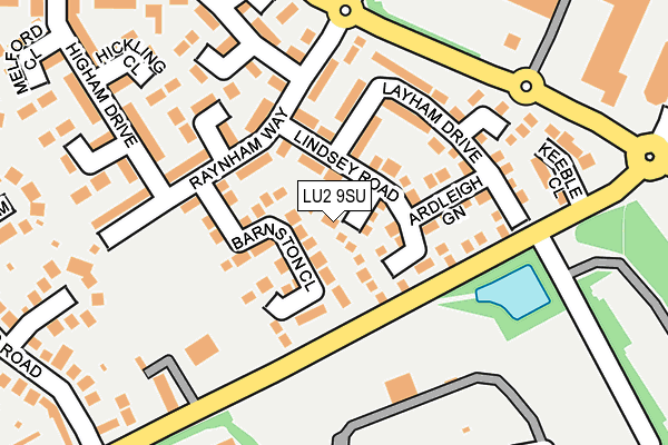 LU2 9SU map - OS OpenMap – Local (Ordnance Survey)