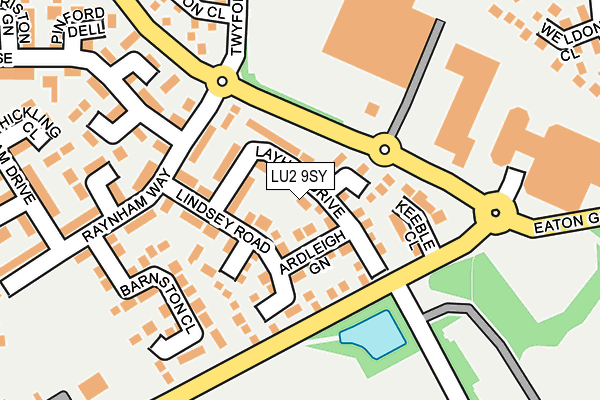 LU2 9SY map - OS OpenMap – Local (Ordnance Survey)