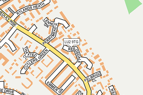 LU2 9TG map - OS OpenMap – Local (Ordnance Survey)