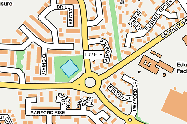 LU2 9TH map - OS OpenMap – Local (Ordnance Survey)