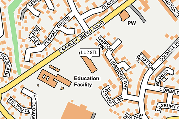 LU2 9TL map - OS OpenMap – Local (Ordnance Survey)