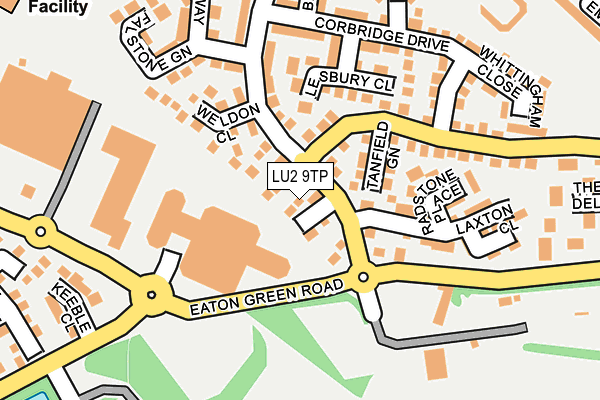 LU2 9TP map - OS OpenMap – Local (Ordnance Survey)