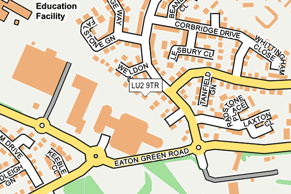 LU2 9TR map - OS OpenMap – Local (Ordnance Survey)