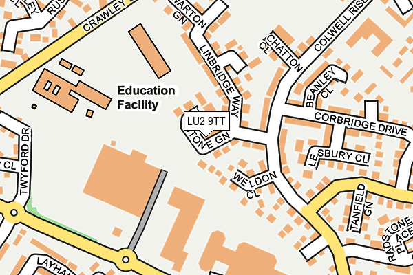 LU2 9TT map - OS OpenMap – Local (Ordnance Survey)