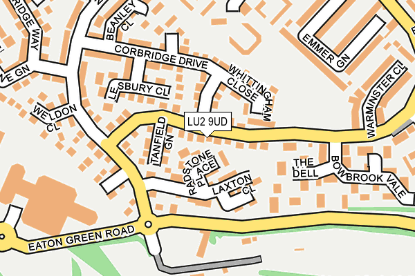 LU2 9UD map - OS OpenMap – Local (Ordnance Survey)