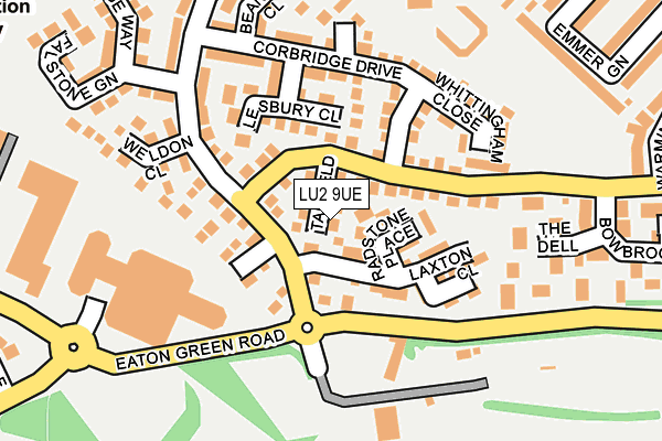 LU2 9UE map - OS OpenMap – Local (Ordnance Survey)