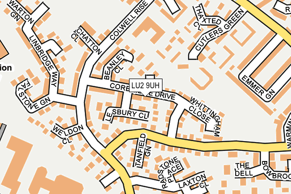LU2 9UH map - OS OpenMap – Local (Ordnance Survey)