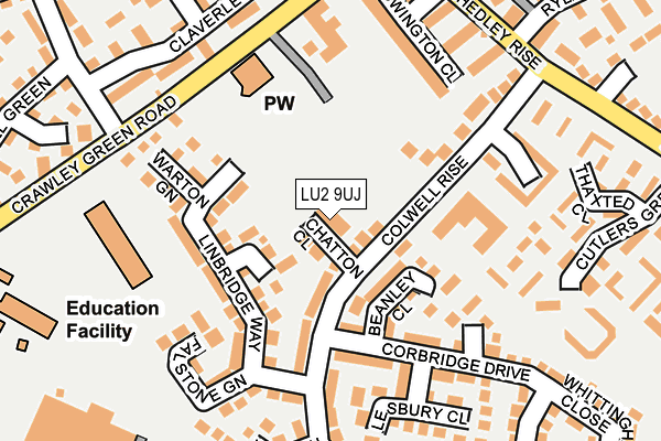 LU2 9UJ map - OS OpenMap – Local (Ordnance Survey)