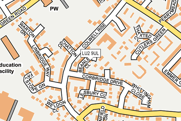 LU2 9UL map - OS OpenMap – Local (Ordnance Survey)