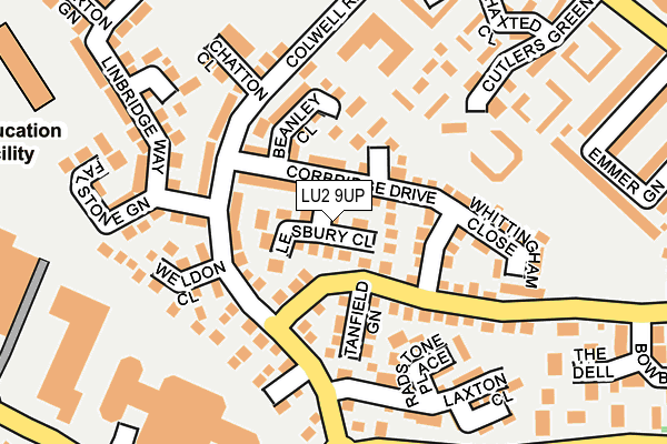 LU2 9UP map - OS OpenMap – Local (Ordnance Survey)