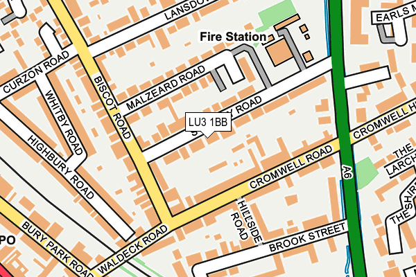 LU3 1BB map - OS OpenMap – Local (Ordnance Survey)