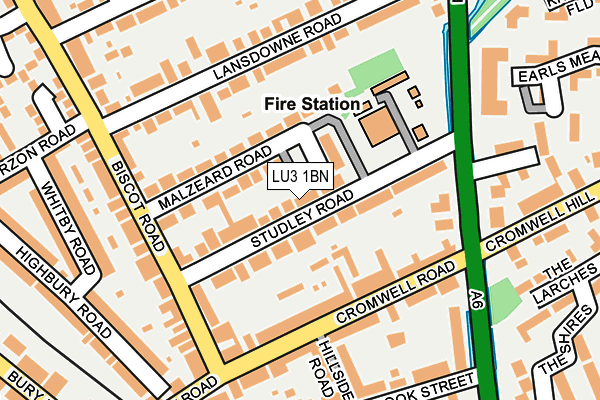 LU3 1BN map - OS OpenMap – Local (Ordnance Survey)