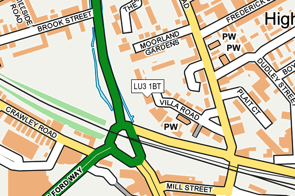 LU3 1BT map - OS OpenMap – Local (Ordnance Survey)