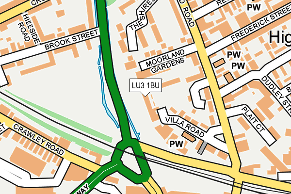 LU3 1BU map - OS OpenMap – Local (Ordnance Survey)