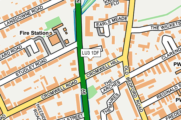 LU3 1DF map - OS OpenMap – Local (Ordnance Survey)