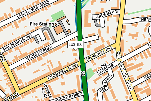 LU3 1DJ map - OS OpenMap – Local (Ordnance Survey)