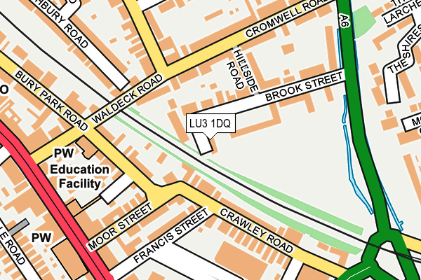 LU3 1DQ map - OS OpenMap – Local (Ordnance Survey)