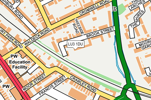 LU3 1DU map - OS OpenMap – Local (Ordnance Survey)