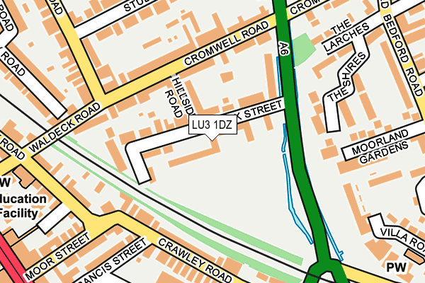 LU3 1DZ map - OS OpenMap – Local (Ordnance Survey)