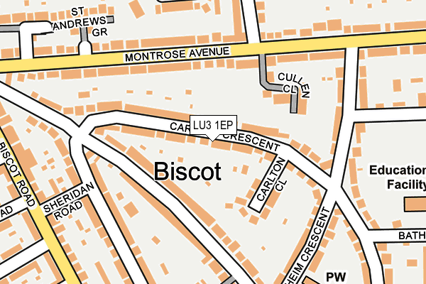 LU3 1EP map - OS OpenMap – Local (Ordnance Survey)