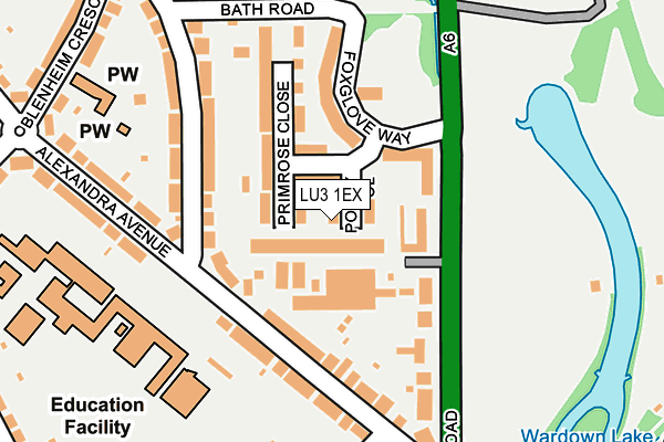 LU3 1EX map - OS OpenMap – Local (Ordnance Survey)