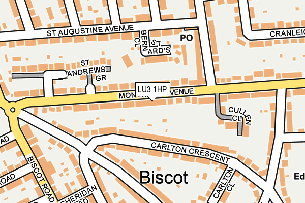 LU3 1HP map - OS OpenMap – Local (Ordnance Survey)