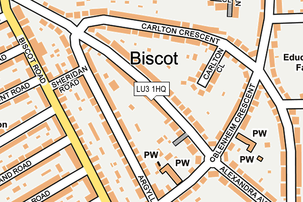 LU3 1HQ map - OS OpenMap – Local (Ordnance Survey)