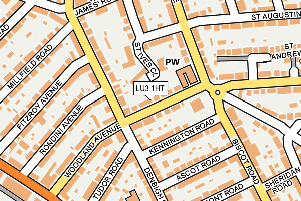 LU3 1HT map - OS OpenMap – Local (Ordnance Survey)
