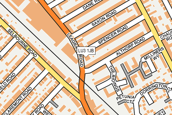 LU3 1JB map - OS OpenMap – Local (Ordnance Survey)