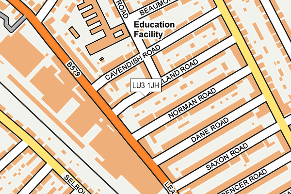 LU3 1JH map - OS OpenMap – Local (Ordnance Survey)