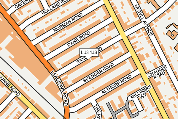 LU3 1JS map - OS OpenMap – Local (Ordnance Survey)